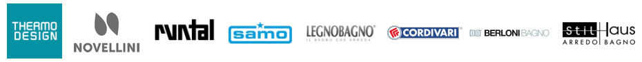 Berloni Bagno, Cordivari, LegnoBagno, Novellini Design, Runtal, Samo, Stilhaus, Thermo Design