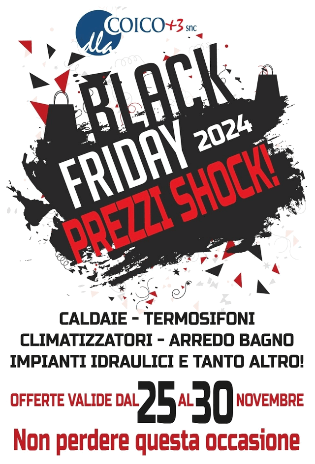 Coico Black Friday 2024 - Una settimana di sconti e offerte a prezzi shock dal 25 al 30 novembre 2024